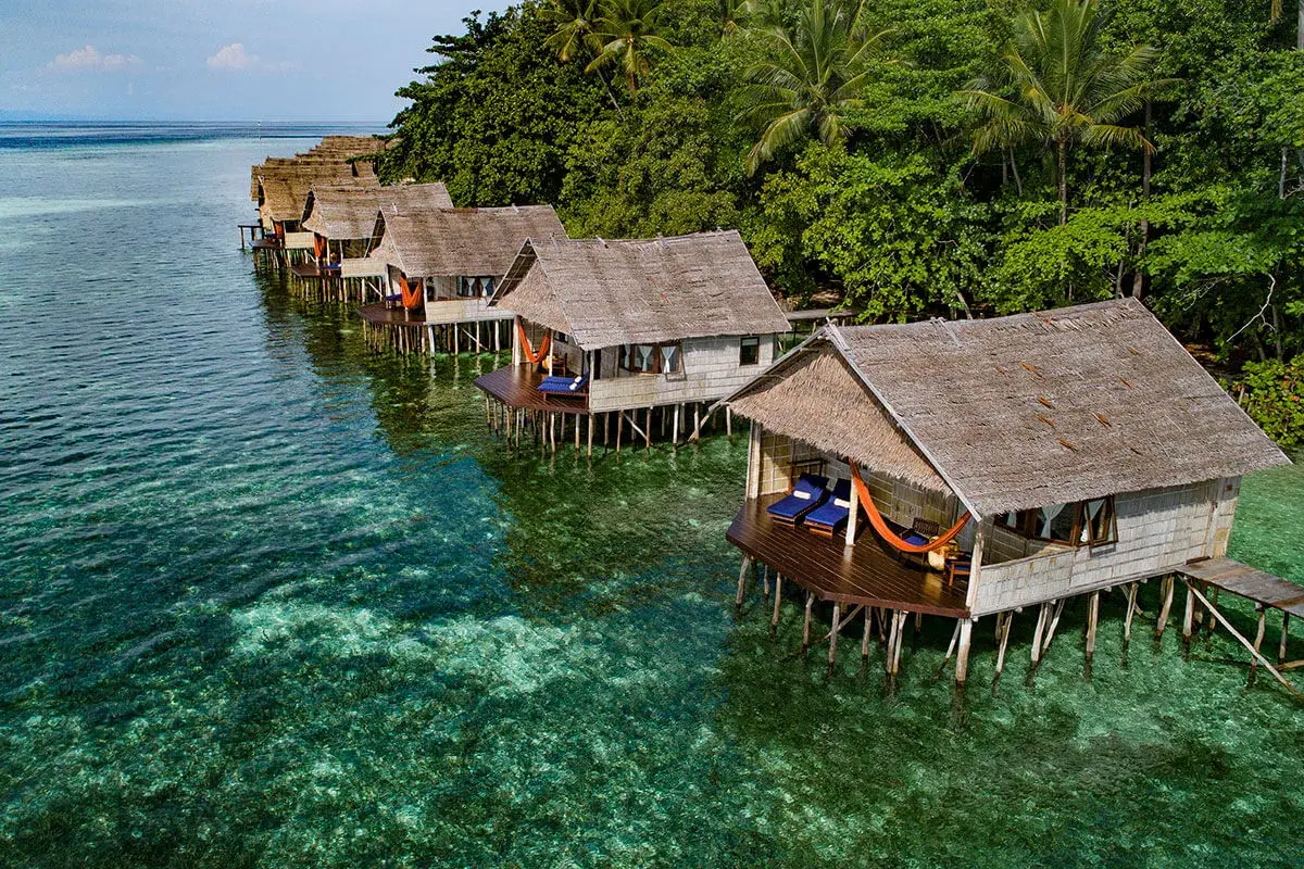 Overwater bungalows