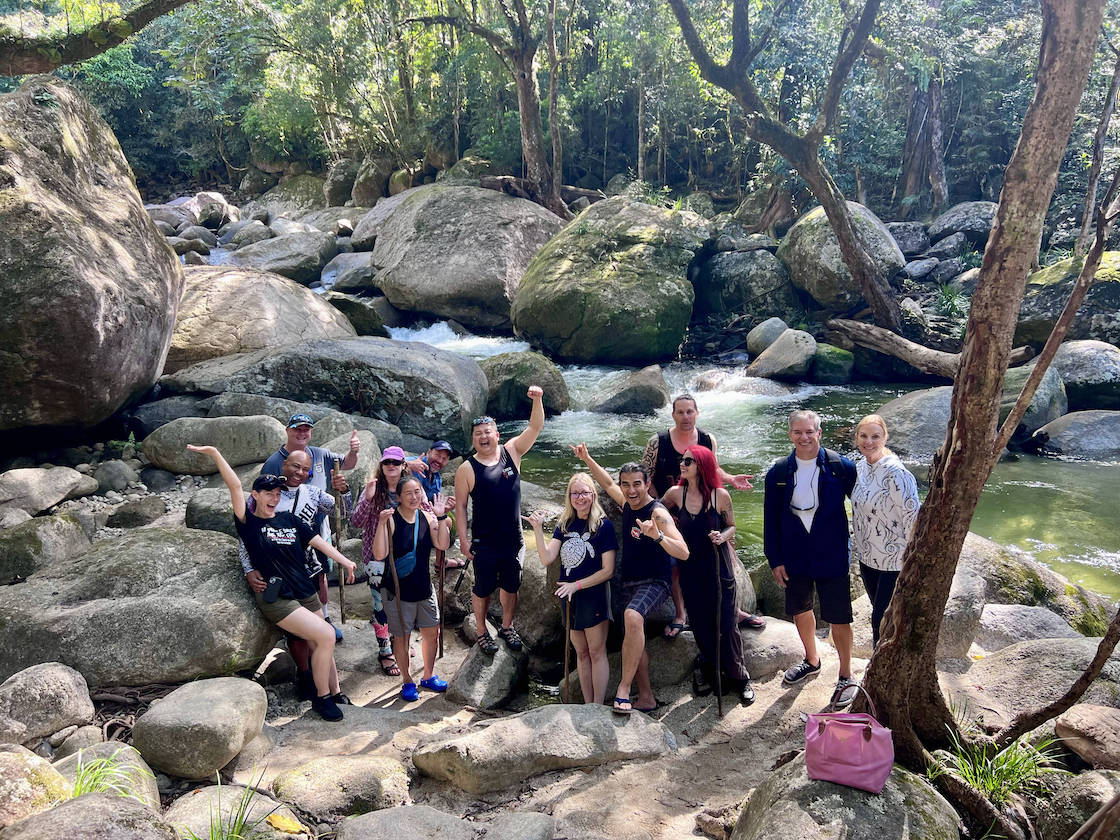 Hapy group trip members