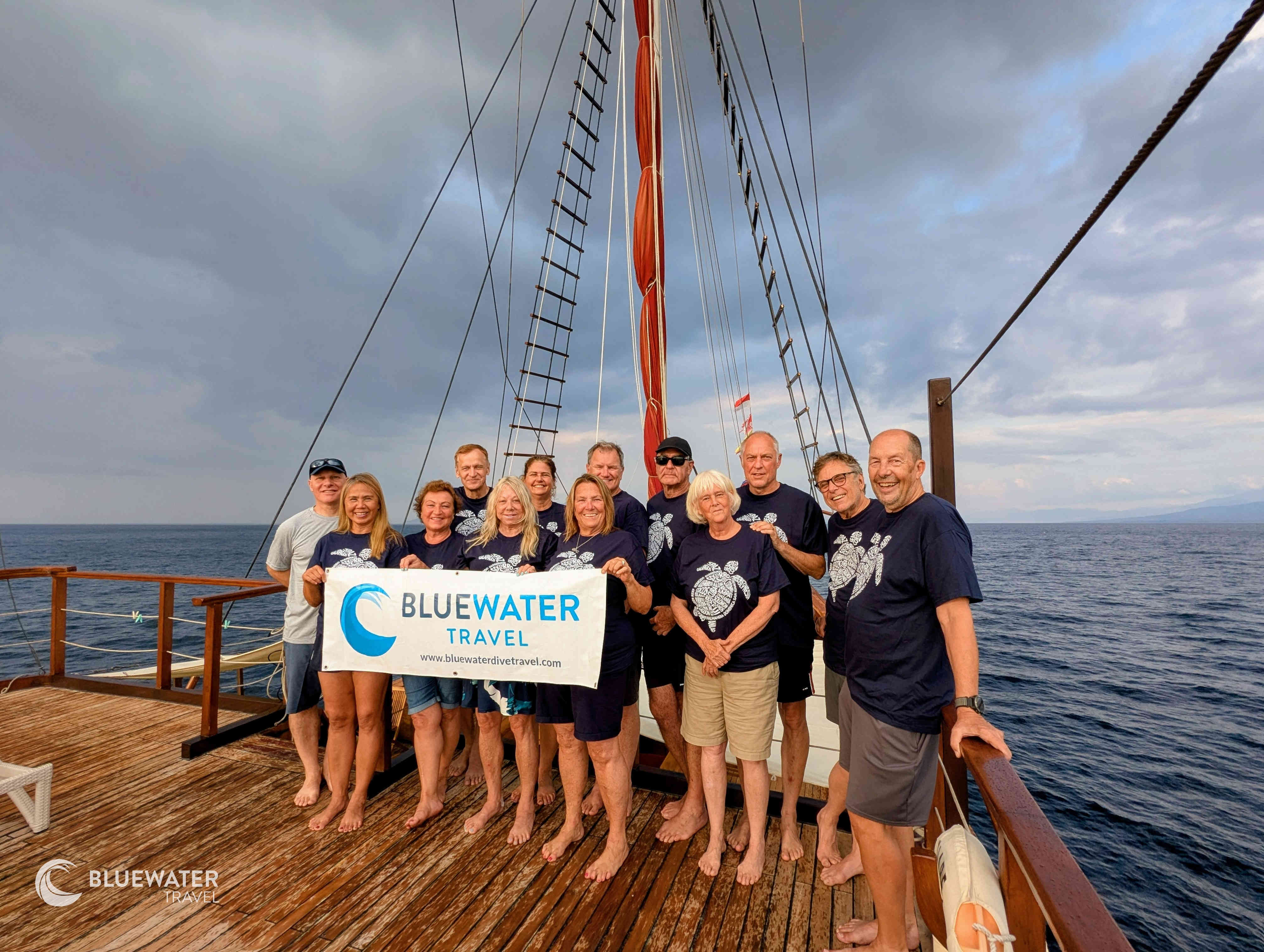 Happy guests aboard the Tiare