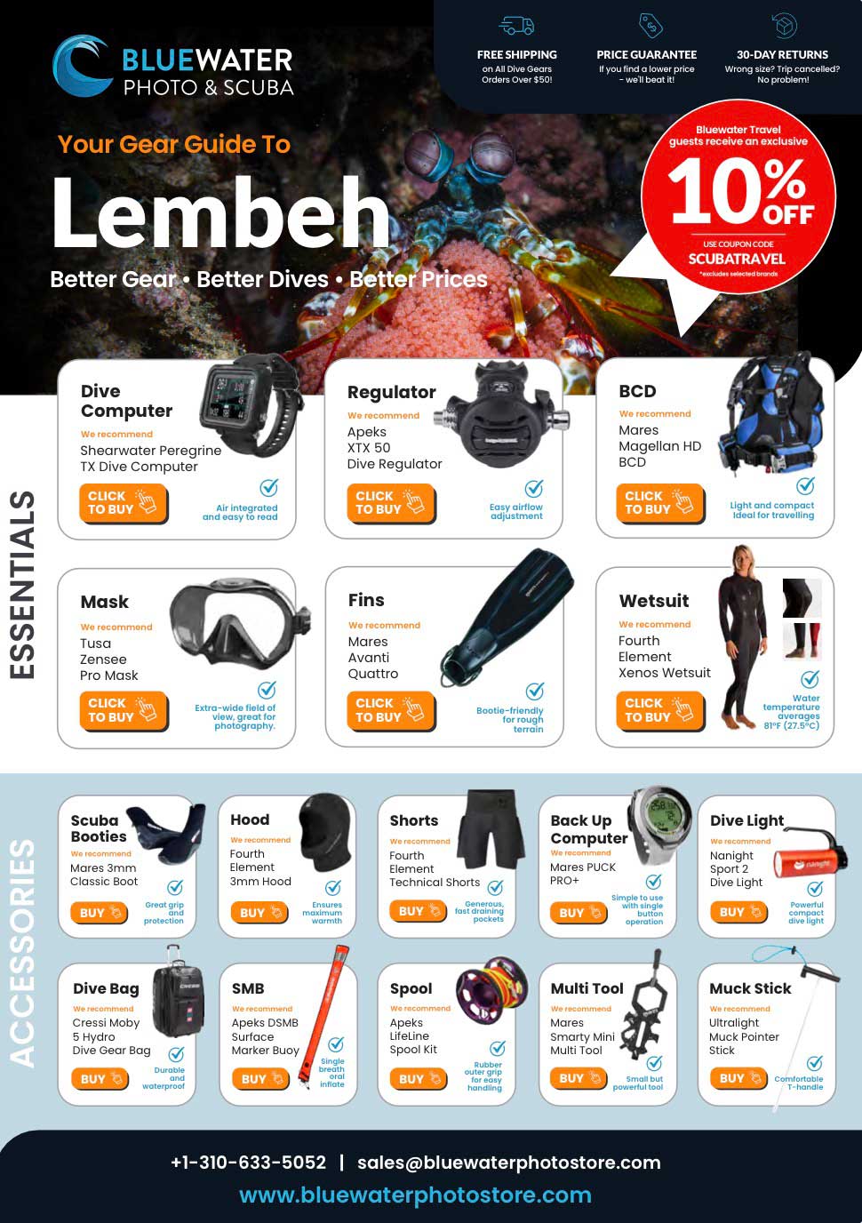 scuba gear guide to lembeh